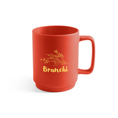 MIGHTY. Caneca em cerâmica com corpo cilindrico 330 mL